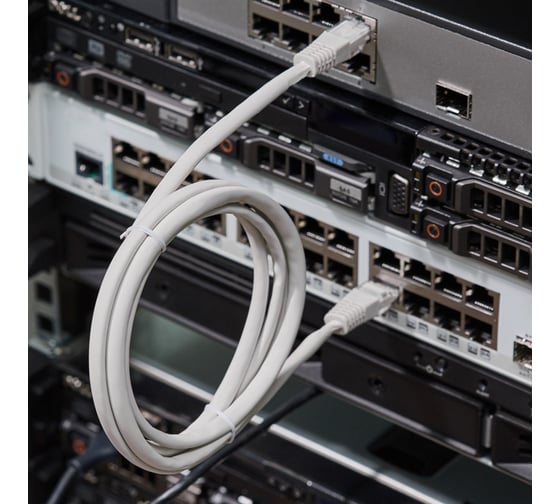 Патч-корд REXANT U/UTP RJ45-RJ45, CAT 5e, LSZH, длина 1,5 метра, серый 18-8004