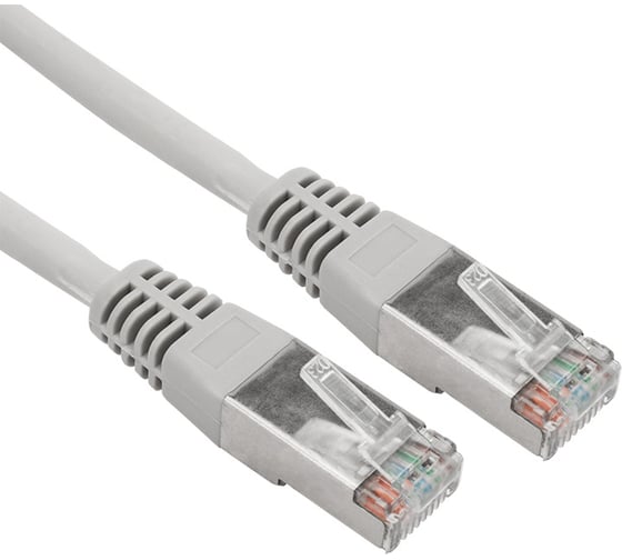 Патч-корд REXANT F/UTP RJ45-RJ45, CAT 5e, LSZH серый, 0,5 м 18-8001-1
