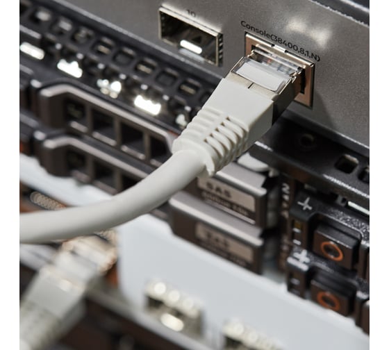 Патч-корд REXANT FTP RJ45-RJ45, CAT 6, LSZH, длина 1 метр, серый 18-8102-1