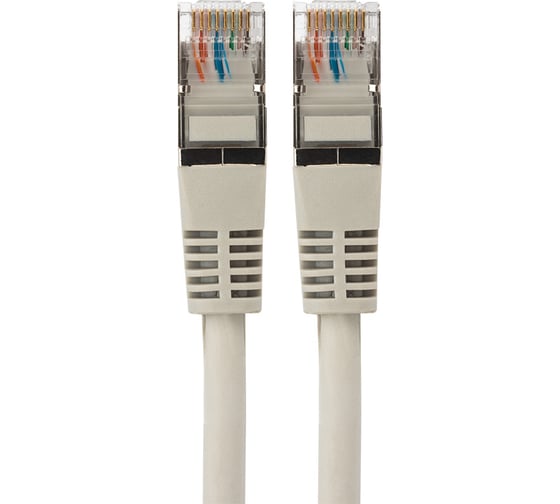 Патч-корд REXANT F/UTP RJ45-RJ45, CAT 5e, LSZH серый, 3 м 18-8006-1