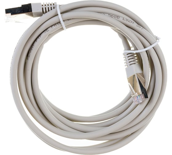 Патч-корд REXANT F/UTP RJ45-RJ45, CAT 5e, LSZH серый, 3 м 18-8006-1