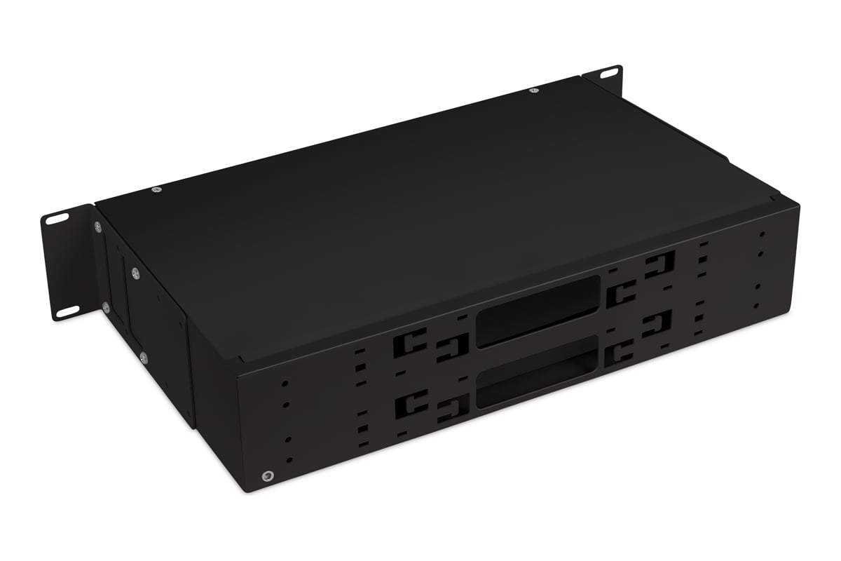 Кросс бокс оптический Cabeus 19" 2U на 6 адаптерных панелей, цвет ...