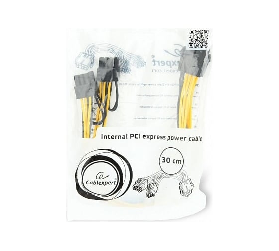 Кабель питания Cablexpert, PCIe, PCIe 8pin(F) / 2xPCIe 8pin(6+2)(M), медн.проводник, 30см, пакет, CC-PSU-85