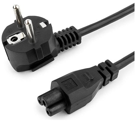 Кабель питания для ноутбуков Cablexpert, 3 м, Schuko- C5, 10 А, пакет, PC-186-ML12-3M
