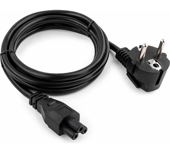 Кабель питания для ноутбуков Cablexpert, 3 м, Schuko- C5, 10 А, пакет, PC-186-ML12-3M