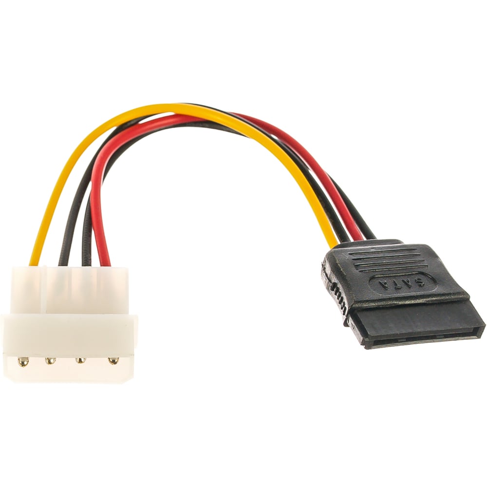 Кабель питания Cablexpert SATA, 15см, molex, 4pin/sata, 15pin, пакет  CC-SATA-PS - выгодная цена, отзывы, характеристики, фото - купить в Москве  и РФ