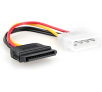 Кабель питания Cablexpert SATA, 15см, molex, 4pin/sata 15pin, медн.проводник, пакет, CC-SATA-PS