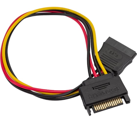 Удлинитель кабеля питания Cablexpert, 15pin/15pin, 30см SATA CC-SATAMF-01