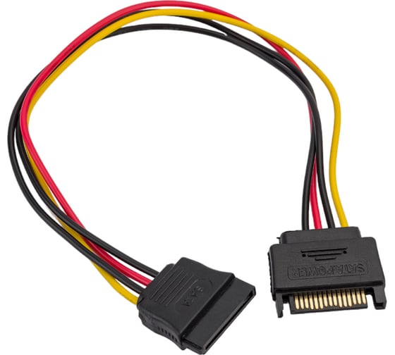 Удлинитель кабеля питания Cablexpert, 15pin/15pin, 30см SATA CC-SATAMF-01
