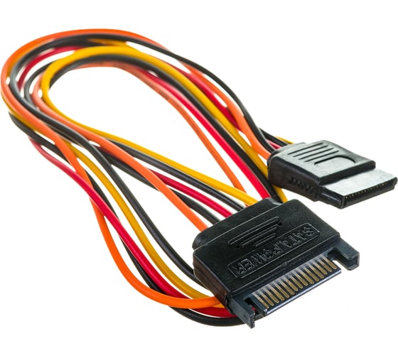 Удлинитель кабеля питания Cablexpert, SATA, 15pin/15pin, 50см CC-SATAMF-02