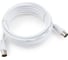 Телевизионный кабель Cablexpert Coaxial M/F белый 3м, CCV-515-W-3M 1