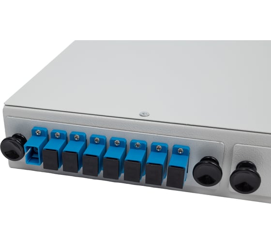 Оптический кросс Netlink КРУС 1U 24/24 корпус, Комплект №1(с-к., пл., роз., пиг., кдзс) 8 портов УТ-00000835