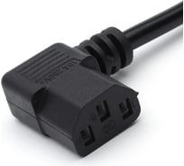 Кабель питания евровилка GoPower-C13 (f) 1.8м ПВХ 0.75мм угловой черный 00-00024536