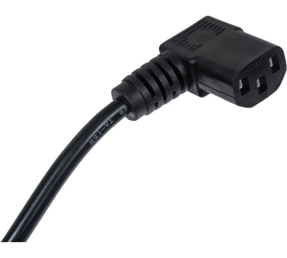 Кабель питания евровилка GoPower-C13 (f) 1.8м ПВХ 0.75мм угловой черный 00-00024536