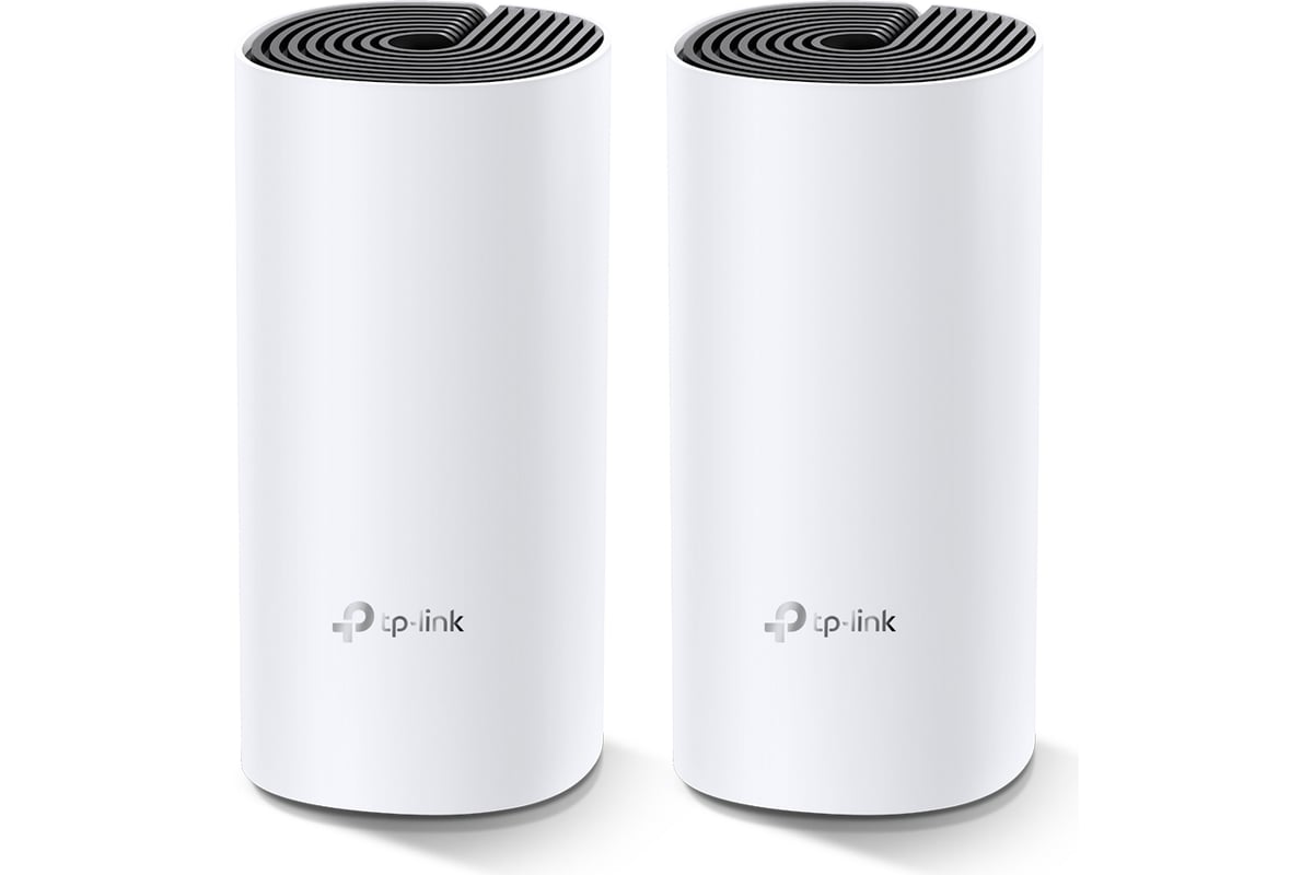 Бесшовный Mesh роутер TP-Link Deco M4 AC1200 10/100/1000BASE-TX белый  упак.:2шт DECO M42-PACK - выгодная цена, отзывы, характеристики, фото -  купить в Москве и РФ