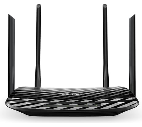 Беспроводной роутер TP-Link Archer A6 AC1350 10/100/1000BASE-TX черный ARCHER A6