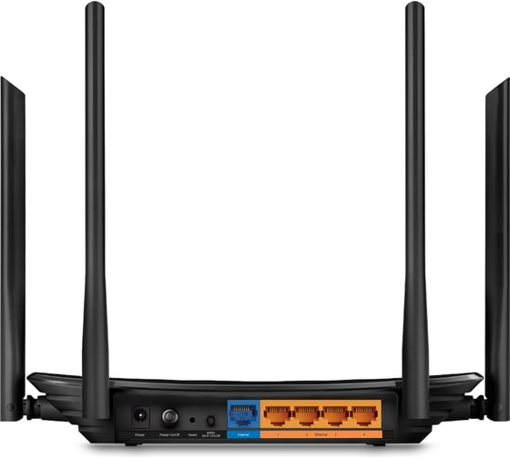 Беспроводной роутер TP-Link Archer A6 AC1350 10/100/1000BASE-TX черный ARCHER A6