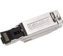 Соединитель-розетка Siemens IE FC RJ45 PLUG 180 4x2, RJ45 (10/100/1000МБИТ/С) в прочном металлическом корпусе, метод подключения FC, для IE FC кабеля 4x2 (AWG24) выход кабеля П 6GK1901-1BB11-2AA0