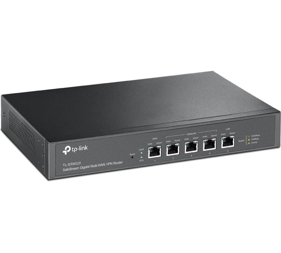 Роутер TP-Link SafeStream V2 10/100/1000BASE-TX черный TL-ER6020
