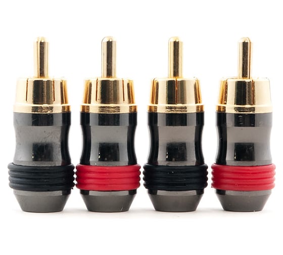 Коннектор SWAT RCA никель, упак 4 штуки , SWAT SRCA-03