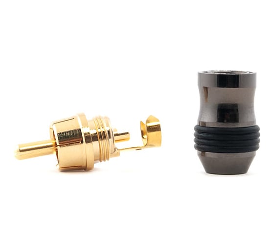 Коннектор SWAT RCA никель, упак 4 штуки , SWAT SRCA-03