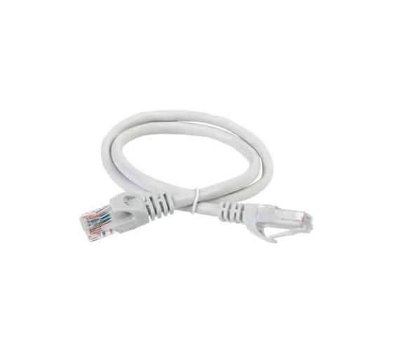 Коммутационный шнур ITK категория 6a, utp, 3м, st, ленточный замок, белый PC08-C6AUL-3M-SC-RL