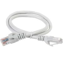 Коммутационный шнур ITK категория 6a, utp, 0.5м, st, ленточный замок, белый PC08-C6AUL-D05M-SC-RL