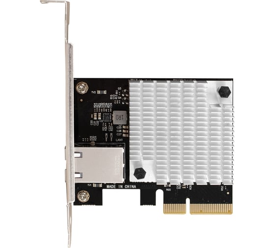Сетевой адаптер ExeGate EXE-107S PCI-E x4 v3.0, 1xRJ45, UTP 100Mbps 1000Mbps 2.5Gbps 10Gbps Marvell AQC107S 296225