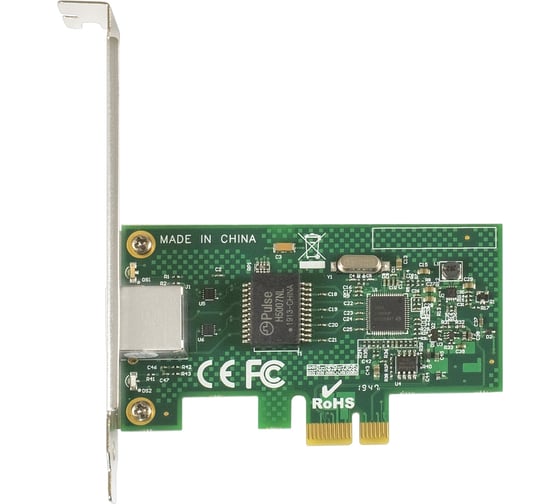 Сетевой адаптер ExeGate EXE-i210AT PCI-E x1 v2.0, порт 1xRJ45 медный, 10 100 1000Mbps, Gigabit Server NIC Intel Chipset WGI210AT 283723