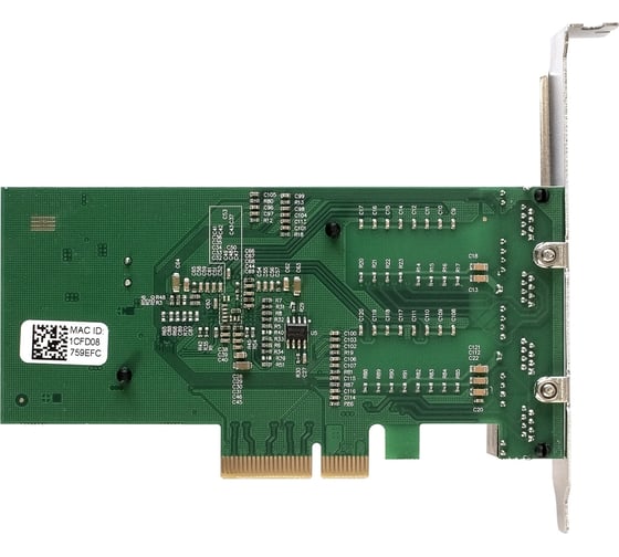 Сетевой адаптер ExeGate EXE-I350-T4V2 PCI-E x4 v2.1, порты 4xRJ45 медные, 10 100 1000Mbps, Gigabit NIC Intel Chipset NHI350AM4 292508