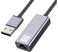 Кабель-адаптер 5Bites USB2.0 RJ45 100MB AL GREY UA2-45-15BK