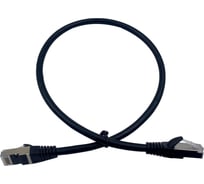 Патч-корд BURO STP 4 пары cat7 CCA molded 1м черный RJ-45 (m)-RJ-45 (m) 1868442