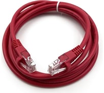 Патч-корд BURO UTP 4 пары cat5E CCA molded 2м красный RJ-45 (m)-RJ-45 (m) 1427637