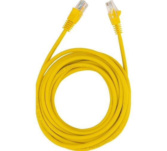 Патч-корд BURO UTP 4 пары cat5E CCA molded 5м желтый RJ-45 (m)-RJ-45 (m) 1645935 1