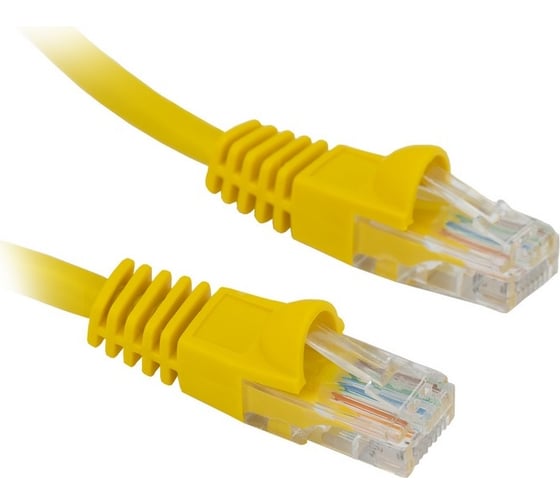 Патч-корд BURO UTP 4 пары cat5E CCA molded 5м желтый RJ-45 (m)-RJ-45 (m) 1645935