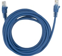 Патч-корд BURO UTP 4 пары cat5E CCA molded 5м синий RJ-45 (m)-RJ-45 (m) 1645932