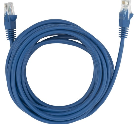 Патч-корд BURO UTP 4 пары cat5E CCA molded 5м синий RJ-45 (m)-RJ-45 (m) 1645932 1