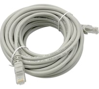 Патч-корд BURO UTP 4 пары cat6 CCA molded 10м серый RJ-45 (m)-RJ-45 (m) 1543687