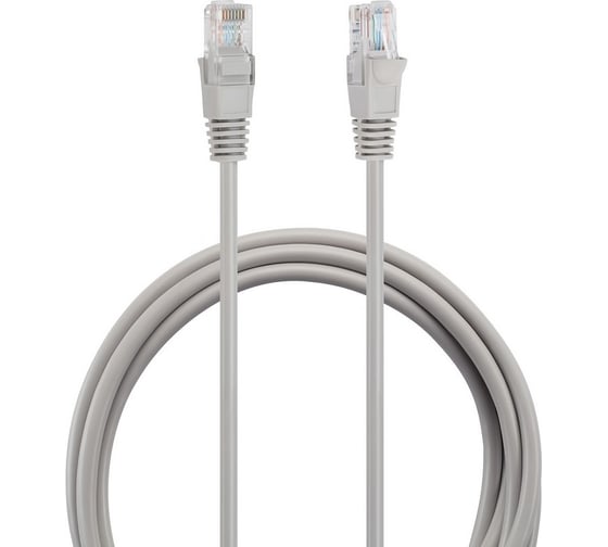 Патч-корд BURO UTP-5E-2M-G UTP 4 пары cat5E CCA molded 2м серый RJ-45 (m)-RJ-45 (m) 1428228