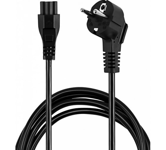 Кабель BURO BU-PCAB-1.8-3PIN IEC C5 (3-pin) Евровилка 1.8м 1856209