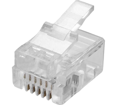 Коннекторы SUPRLAN 6P6C /RJ-11/ /100 pcs/ 10-0228
