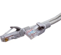 Патч-корд SUPRLAN U/UTP Cat.5e 4x2 26AWG /7x0.16mm/ Cu PVC серый 3м 10-0104