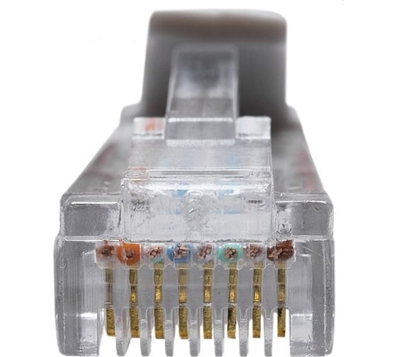 Патч-корд компьютерный U/UTP SUPRLAN Cat.5e 4x2 26AWG /7x0.16mm/ Cu LSZH серый 5м 10-0145
