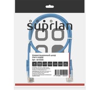 Патч-корд компьютерный U/UTP SUPRLAN Cat.5e 4x2 26AWG /7x0.16mm/ Cu LSZH синий 0,5м 10-0146