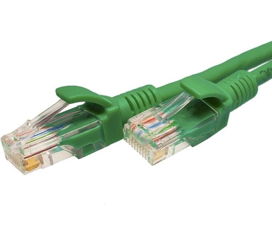 Патч-корд компьютерный U/UTP SUPRLAN Cat.5e 4x2 26AWG /7x0.16mm/ Cu LSZH зеленый 3м 10-0159