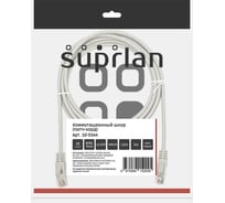 Патч-корд компьютерный U/UTP SUPRLAN Cat.5e 4x2 26AWG /7x0.16mm/ Cu LSZH серый 3м 10-0144