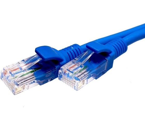 Патч-корд компьютерный U/UTP SUPRLAN Cat.5e 4x2 26AWG /7x0.16mm/ Cu LSZH синий 5м 10-0150 1