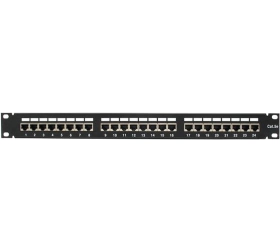 Патч-панель SUPRLAN, 19", 24хRJ-45, FTP, Cat.5e, 1U 10-0402