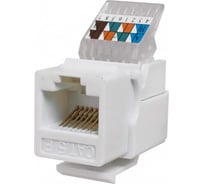 Модуль Keystone SUPRLAN Jack 8P8C /RJ-45/, UTP, Cat.5e. заделка без инструмента, белый 10-0312