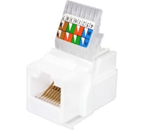 Модуль Keystone SUPRLAN Jack 8P8C /RJ-45/, UTP, Cat.5e. заделка без инструмента, белый 10-0312